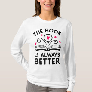 Funny Book Lover Gift Reading Nerdy Geek Bookworm T-Shirt