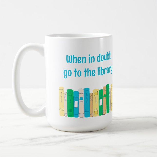Funny book lover library mug (Left)