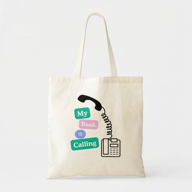 Funny Book Lover Reading Quote Tote Bag (Front)