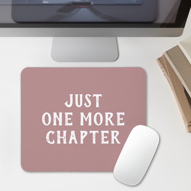 Funny Book Lover Saying Dusty Pink Mouse Pad (Creator Uploaded)