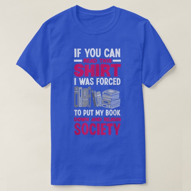 Funny Book Lover  T-Shirt (Design Front)