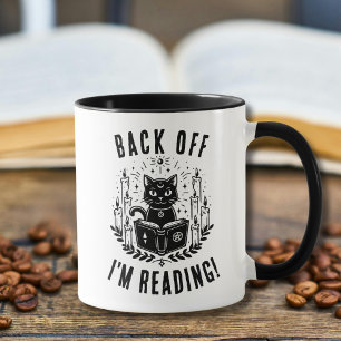 Funny Book Lovers Back Off I'm Reading Mug