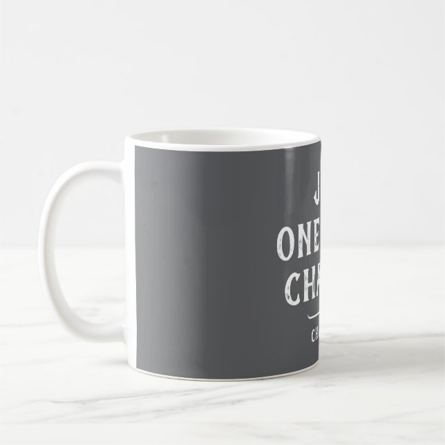 Funny Book Lover's Saying Quote Personalized Coffee Mug (Left)