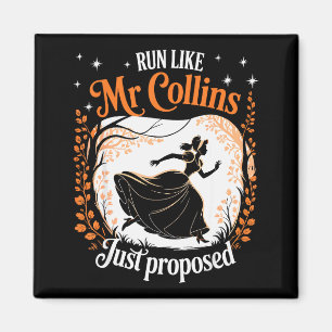 Funny Book Meme Run Like Mr Collins Just Proposed Magnet