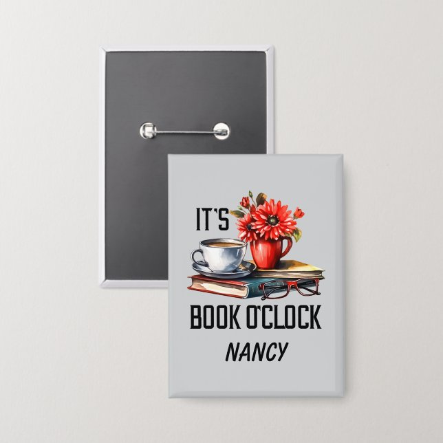 Funny book o'clock word art (Front/Back)