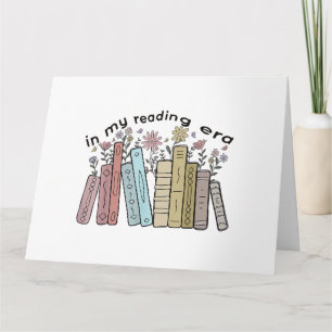 Funny Book Reader Quote In My Reading Era Groovy L Card