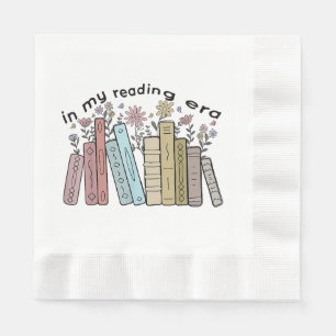 Funny Book Reader Quote In My Reading Era Groovy L Napkin
