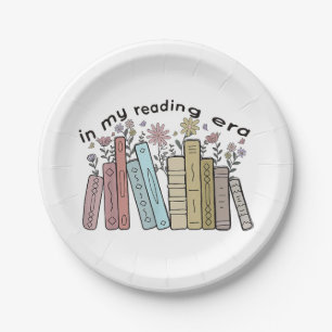 Funny Book Reader Quote In My Reading Era Groovy L Paper Plate