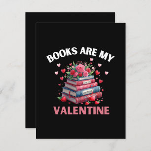 Funny Books Are My Valentine Enclosure Card
