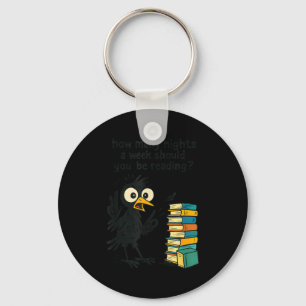 Funny Bookworm 6 7 Meme Design _ Reading Nights Hu Keychain