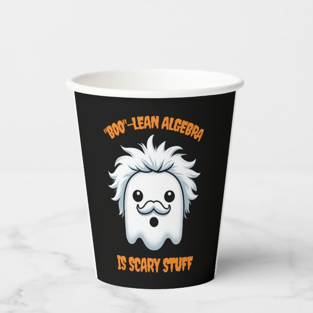 Funny Boolean Algebra is Scary Stuff Paper Cups (Front)