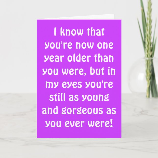 Funny Boomer Birthday Card (Front)