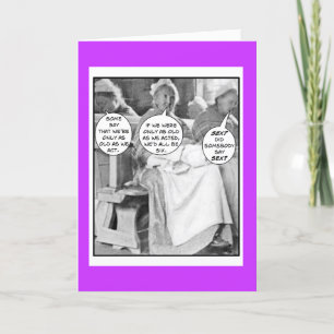 Funny BOOMER Women’s  Birthday Card