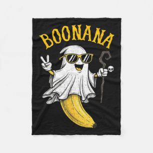 Funny Boonana Sungles Cute Boo Funny Halloween Men Fleece Blanket