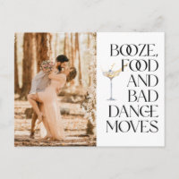 Funny Booze Food Bad Dance Moves Save the Date
