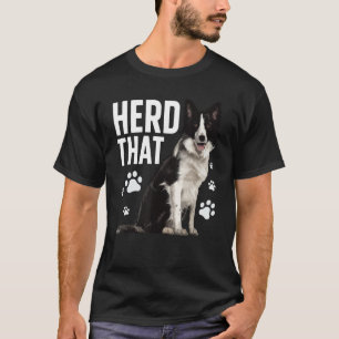 Funny Border Collie Art For Men Women Border Colli T-Shirt