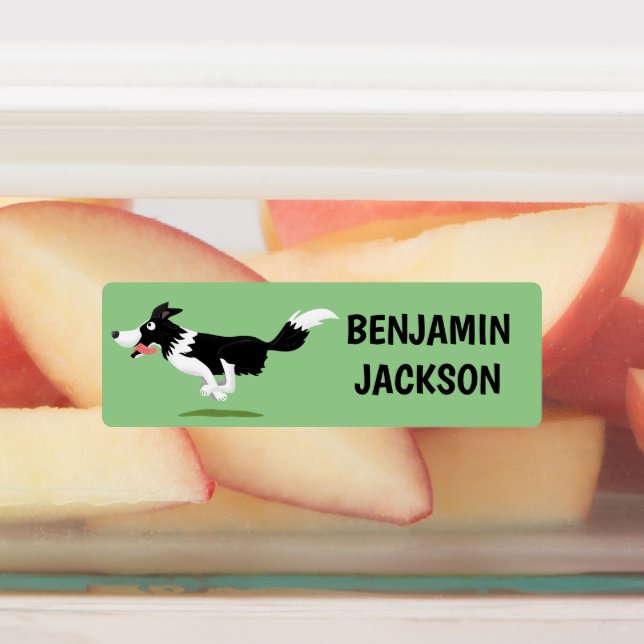 Funny Border Collie dog personalized cartoon (Affixed)