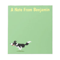 Funny Border Collie dog running cartoon