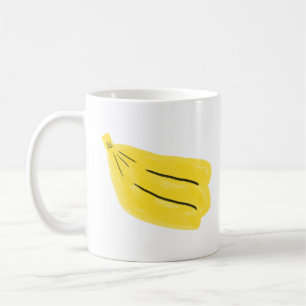 Funny Bored Banana Character Gift Coffee Mug
