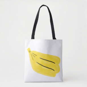 Funny Bored Banana Character Gift Tote Bag