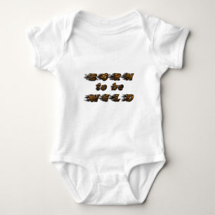 Funny Born to be Wild Tiger Wildlife Typography Baby Bodysuit