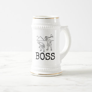 FUNNY BOSS BEER STEIN, WHIP STEIN