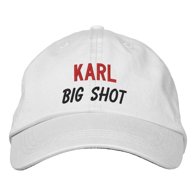 FUNNY Boss Big Shot Custom Name V05 Embroidered Hat (Front)