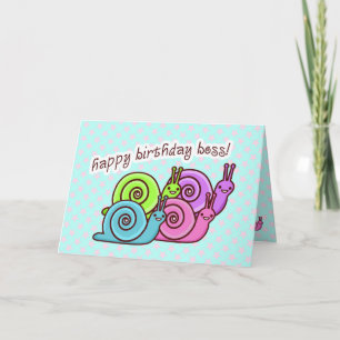 FUNNY BOSS BIRTHDAY  SPEEDO & SPAGO CARD