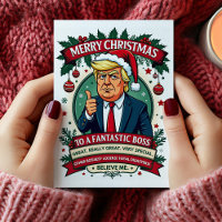 Funny Boss Christmas Card