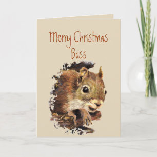Funny Boss Christmas from us Nuts Card