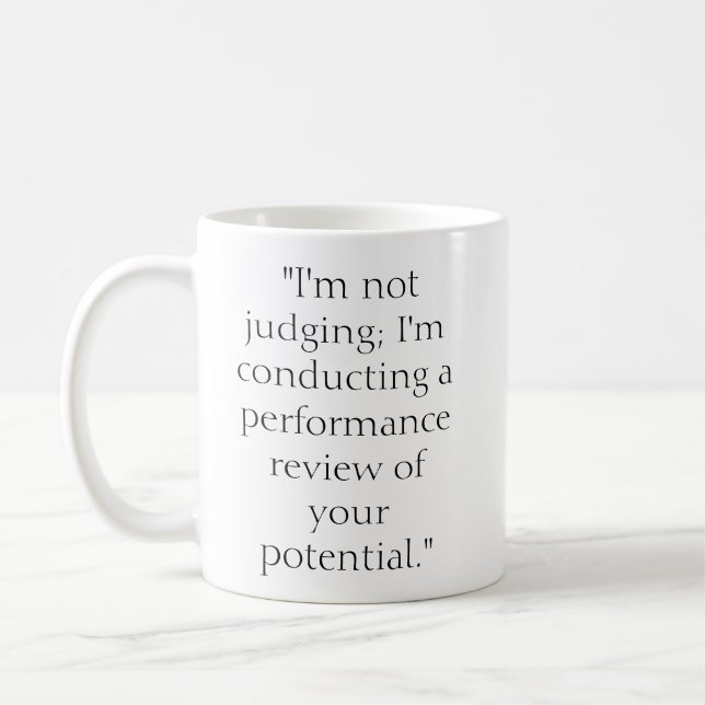 Funny Boss Humour Typography Coffee Mug (Left)