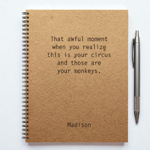 Funny Boss Manager Personalized Notes Office Notebook