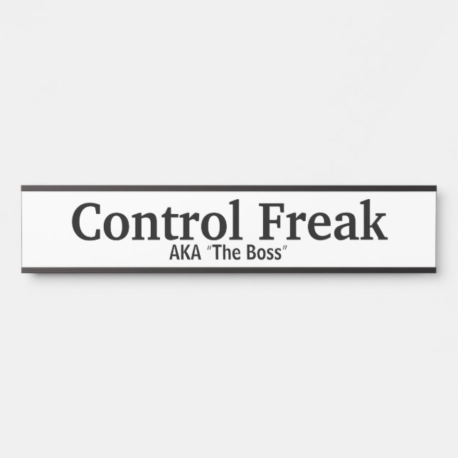 Funny Boss Name Plate (Front)