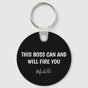 Funny Boss Personalized Keychain