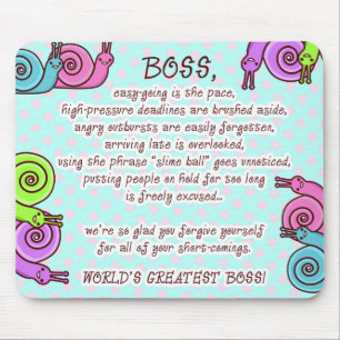 FUNNY BOSS SPEEDO & SPAGO MOUSEPAD