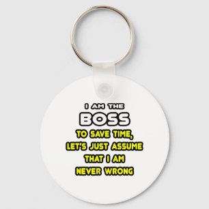 Funny Boss T-Shirts and Gifts Keychain