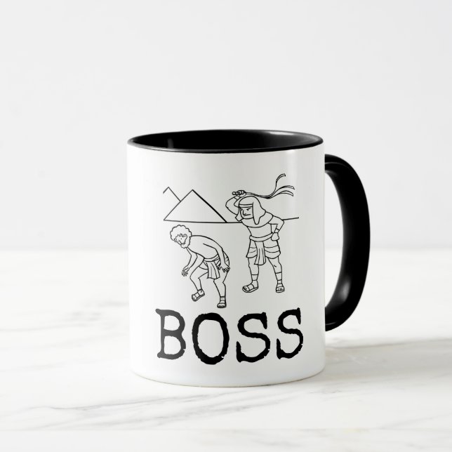 FUNNY BOSS WHIPPING COFFEE MUG (Front Right)
