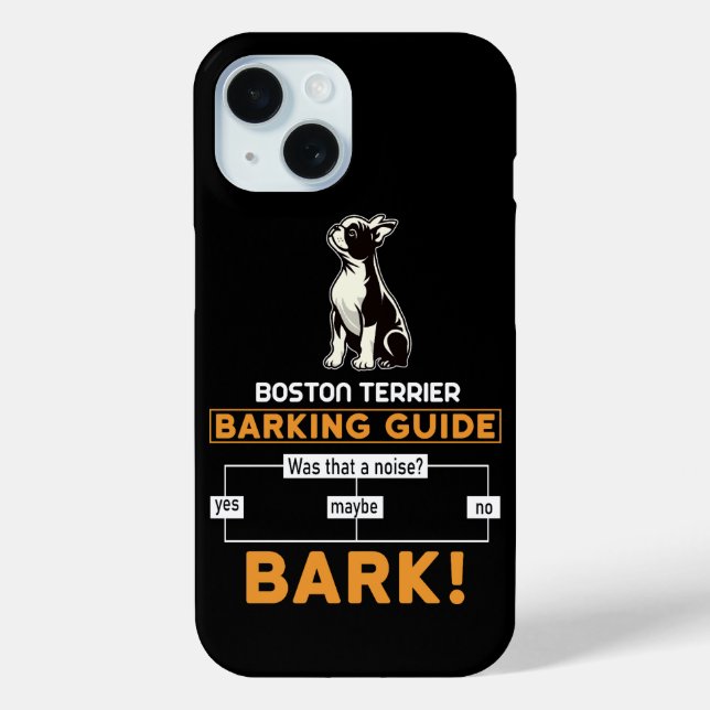 Funny Boston Terrier Dog Case-Mate iPhone Case (Back)