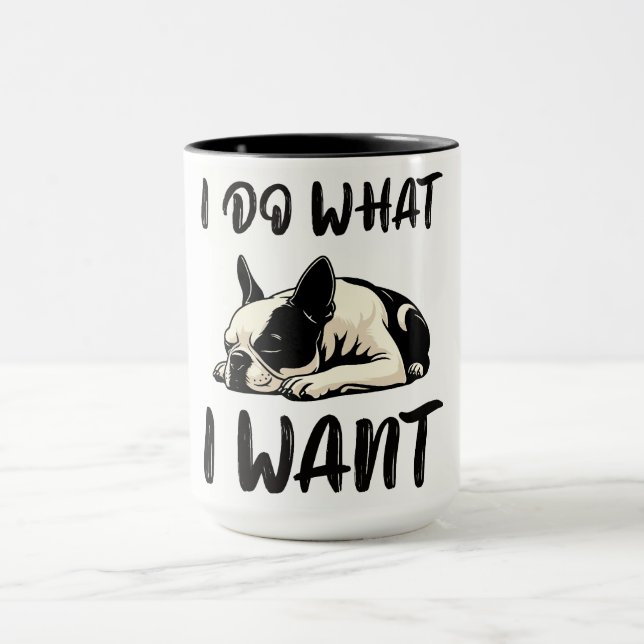 Funny Boston Terrier Dog Mug (Center)