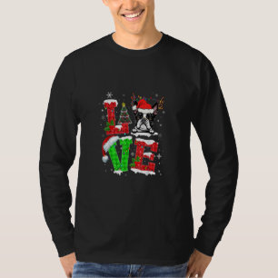 Funny Boston Terrier Dog Tree Christmas Lights Xma T-Shirt
