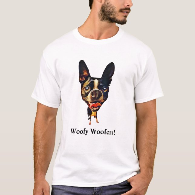 Funny Boston Terrier Men's T-Shirt (Front)