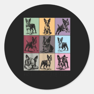 Funny Boston Terrier Quote In My Boston Terrier Er Classic Round Sticker