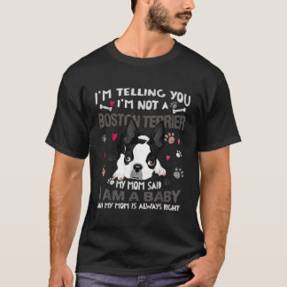 Funny Boston Terrier Tee Dog Mom Mother Dogs Bosti