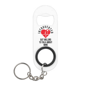 Funny Bottle Opener For Introverted People Keychain Bottle Opener
