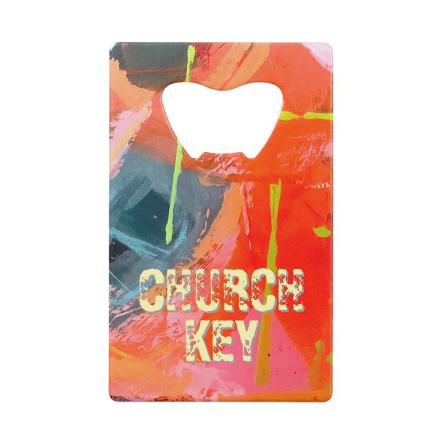 Funny botttle opener  credit card bottle opener (Front)