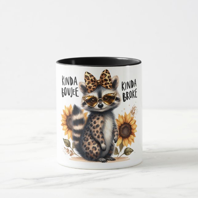 Funny Boujee / Raccoon  Mug (Center)