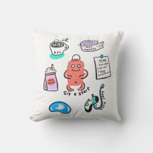 Funny Bouldering Art Print - Climbers’ Inside Joke Throw Pillow