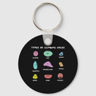 Funny Bouldering Boulderer Indoor Rock Wall Climbe Keychain