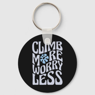 Funny Bouldering Boulderer Indoor Rock Wall Climbe Keychain