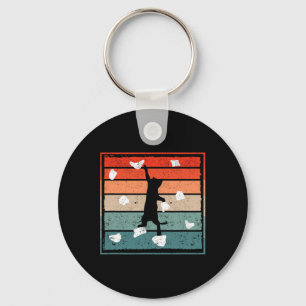 Funny Bouldering Cat Climber Cute Kitten Cats Rock Keychain